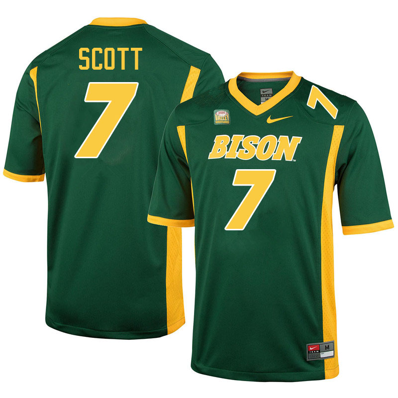 North Dakota State Bison #7 DJ Scott College Football Jerseys Stitched-Green